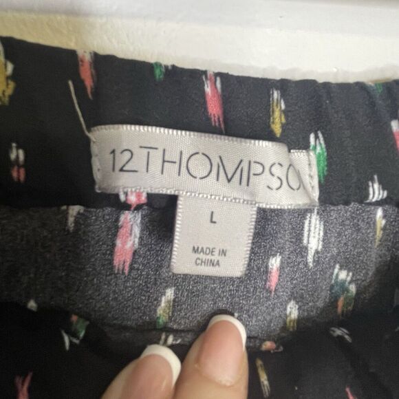 12 Thompson Skirt Y2K Button Down Front With Slit  Multicolor‎ Skirt. SZ L - Picture 4 of 12